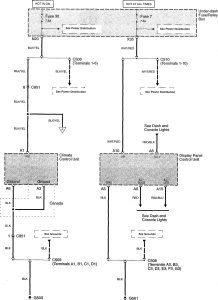 Acura TL - wiring diagram - HVAC controls (part 1)