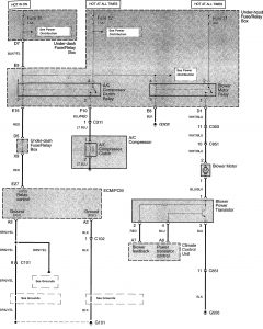 Acura TL - wiring diagram - HVAC controls (part 2)