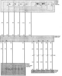 Acura TL - wiring diagram - HVAC controls (part 3)