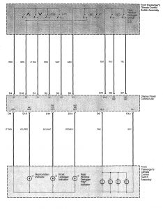 Acura TL - wiring diagram - HVAC controls (part 4)