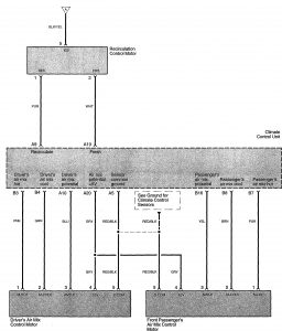 Acura TL - wiring diagram - HVAC controls (part 5)