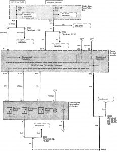 Acura TL - wiring diagram - instrument panel lamp (part 2)