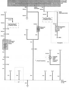 Acura TL - wiring diagram - instrument panel lamp (part 3)