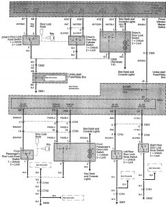 Acura TL - wiring diagram - keyless entry (part 2)