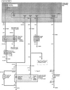 Acura TL - wiring diagram - keyless entry (part 4)