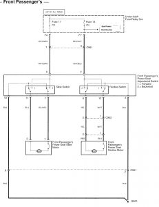 Acura TL - wiring diagram - power seats (part 2)