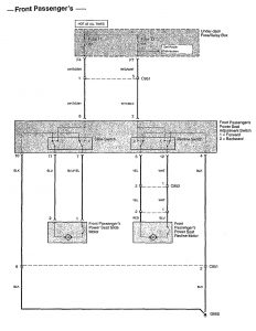 Acura TL - wiring diagram - power seats (part 2)