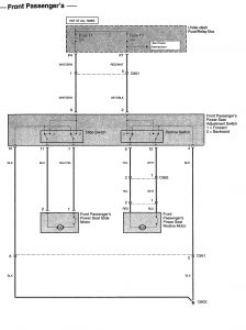 Acura TL - wiring diagram - power seats (part 2)