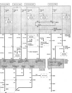 Acura TL - wiring diagram - power seats (part 1)