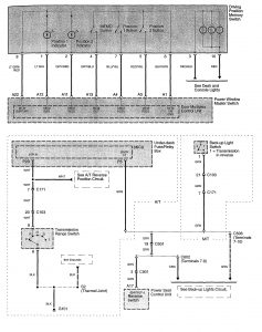 Acura TL - wiring diagram - power seats (part 2)