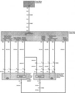 Acura TL - wiring diagram - power seats (part 4)