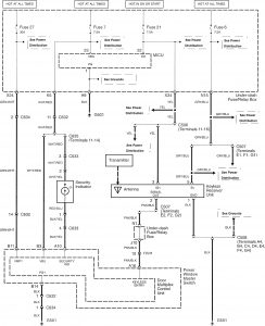 Acura TL - wiring diagram - security/ani-theft (part 1)