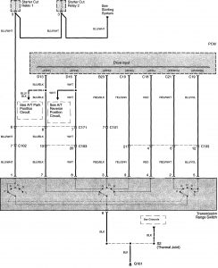 Acura TL - wiring diagram - shift interlock (part 3)