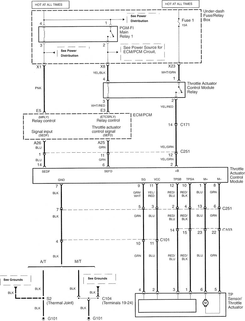 Acura TL (2007 2008) wiring diagrams speed control Carknowledge