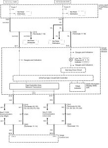 Acura TL - wiring diagram - tire pressure monitoring system (part 2)