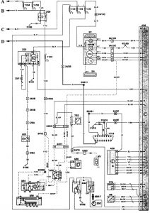 Volvo 850 - wiring diagram - fuel controls (part 4)