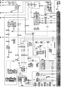 Volvo 850 - wiring diagram - fuel controls (part 6)