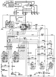 Volvo 850 - wiring diagram - power locks (part 4)