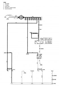 Volvo V70 - wiring diagram - accessory controls (part 2)