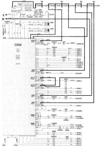 Volvo V70 - wiring diagram - body controls (part 2)