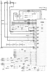 Volvo V70 - wiring diagram - body controls (part 1)