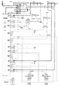 Volvo V70 - wiring diagram - body controls (part 4)