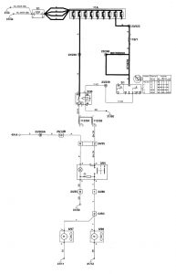 Volvo V70 - wiring diagram - cargo compartment fans