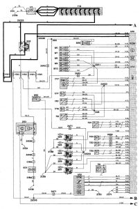 Volvo V70 - wiring diagram - fuel pump (part 1)