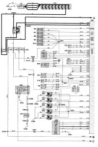 Volvo V70 - wiring diagram - fuel pump (part 3)