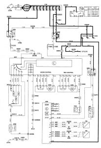 Volvo V70 - wiring diagram - HVAC controls (part 2)