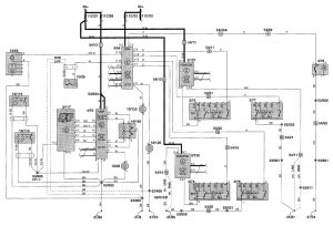 Volvo V70 - wiring diagram - interior lighting