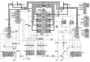 Volvo V70 - wiring diagram - power locks