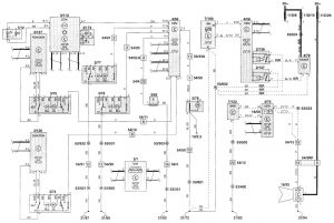 Volvo V70 - wiring diagram - security/anti-theft (part 1)