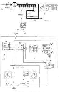 Volvo V70 - wiring diagram - wiper/washer (part 1)