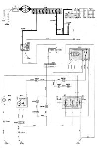 Volvo V70 - wiring diagram - wiper/washer (part 2)