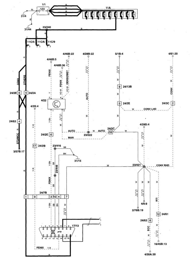 Volvo C70 (1998 - 2004) - wiring diagrams - diagnostic module ...