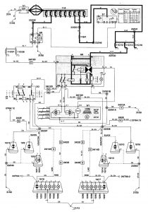 Volvo C70 - wiring diagram - turn signal lamp