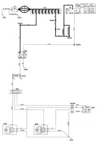 Volvo S70 - wiring diagram - headlamps (part 2)