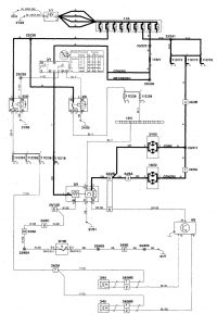 Volvo S70 - wiring diagram - key warning