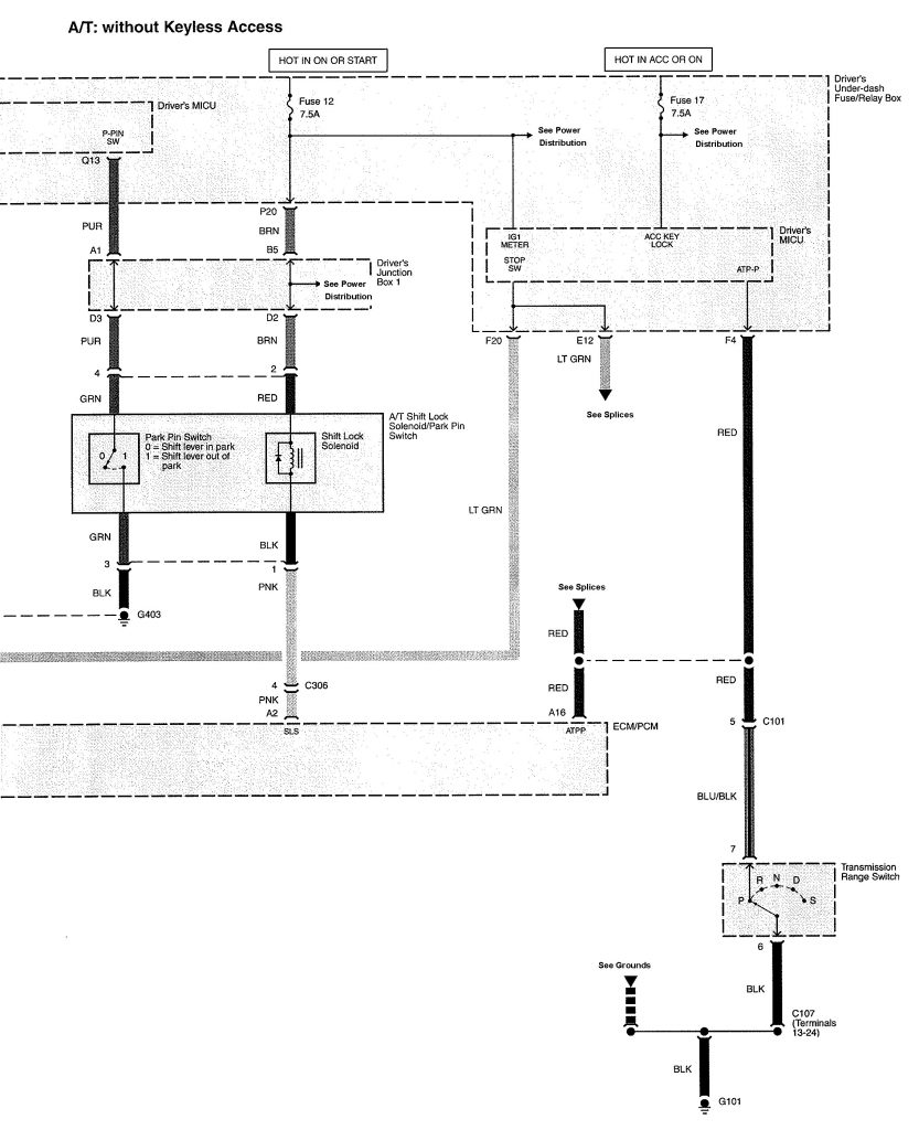 Acura TL (2010) - wiring diagrams - key interlock - Carknowledge.info