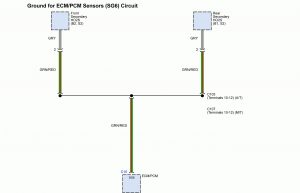 Acura TL - wiring diagram - splice - ground for ECM/PCM sensors (SG6) circuit