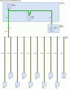 Acura TL - wiring diagram - splice - power source for ECM/PCM circuit