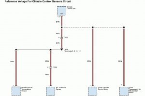 Acura TL - wiring diagram - splice - reference voltage for climate control sensor circuit