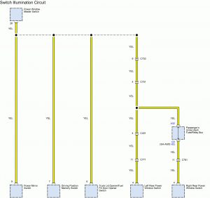 Acura TL - wiring diagram - splice - switch illumination circuit