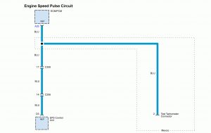 Acura TL - wiring diagram - splice - engine speed pulse circuit