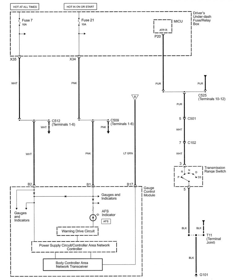 Acura RL (2005) – wiring diagrams – adaptive front lighting system ...