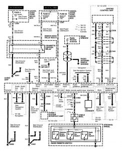 Acura RL - wiring diagram - audio (part 1)