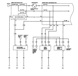 Acura RL - wiring diagram - body control (part 1)