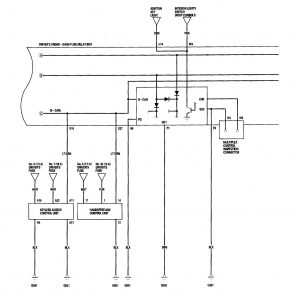 Acura RL - wiring diagram - body control (part 2)