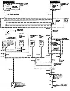 Acura RL - wiring diagram - brake warning system